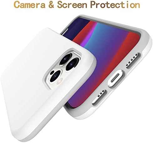 BAISRKE תואם למקרה iPhone 13 Pro Max, [2 x מגן מסך זכוכית מזג], מקרה לנשים ג'יראלי מקרה הגנה על גוף מלא